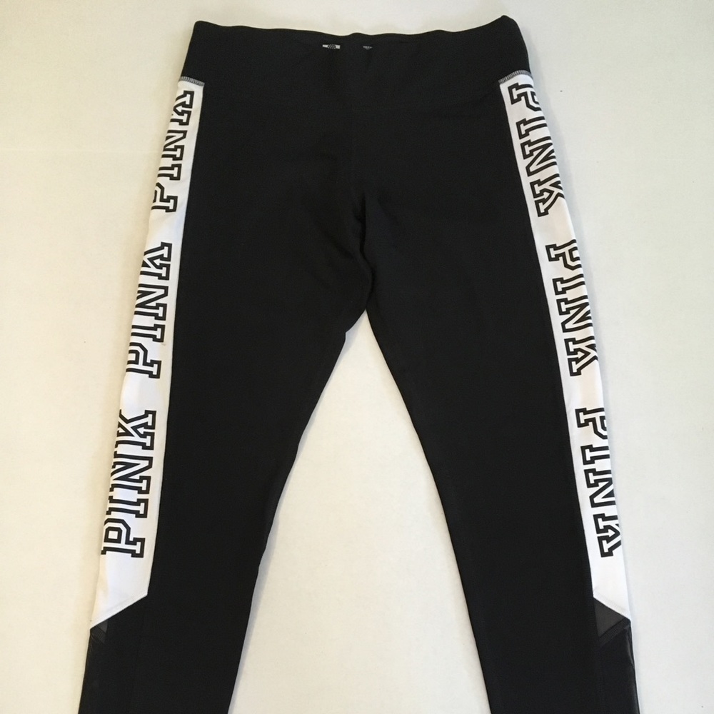 VS Pink Black and White Leggings